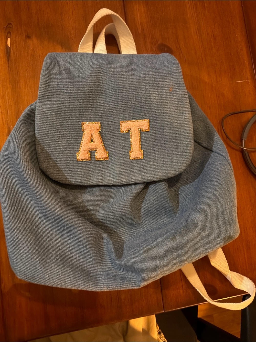 Soft blue denim backpack by Stoney Clover Lane.